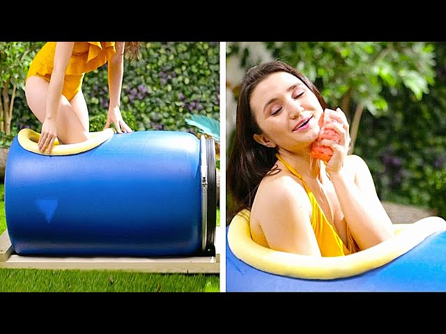 camping hacks: how to stay clean in a trip? diy shower and diy bathtub