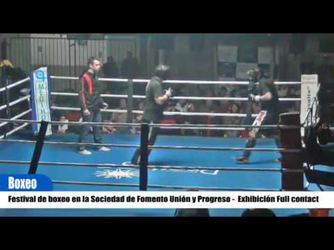 Boxeo en la Sociedad de Fomento Unión y Progreso - Exhibición de full contact