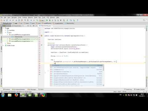 Show App Version Name in Android Studio