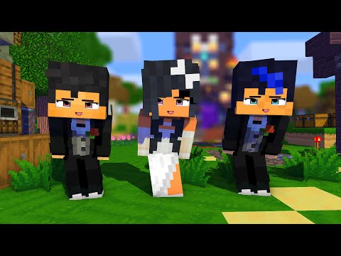 POI POI CHICKEN WING FIRST MEET WEDDING APHMAU , EIN & AARON - MINECRAFT ANIMATION #shorts