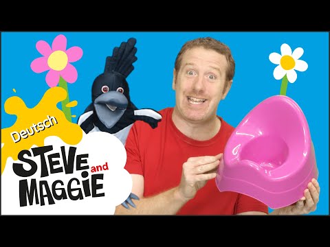 Übe, aufs Töpchen zu gehen mit Steve and Maggie Deutsch | Geschichten und Songs für Kinder