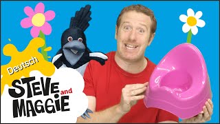 Übe, aufs Töpchen zu gehen mit Steve and Maggie Deutsch | Geschichten 