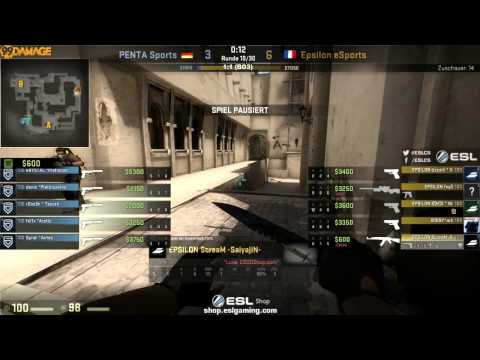 Epsilon vs. PENTA | Gruppe A, ESL Pro League | (de_mirage) Map 3