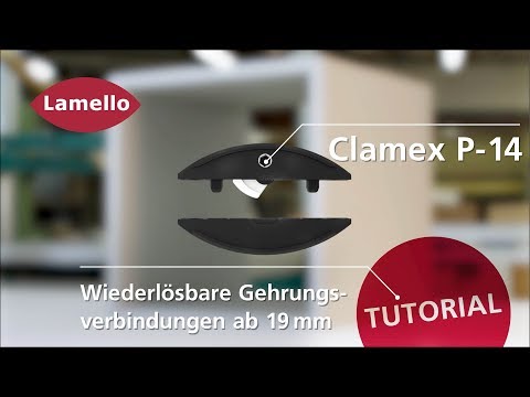 Lamello Tutorial Clamex P-14: Wiederlösbare Gehrungsverbindung 19mm