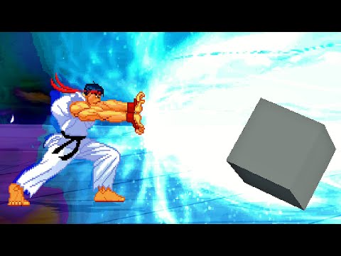 Shin Ryu Vs. Blender Cube - Low Poly