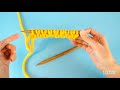 Simple Way to Make Tubular Cast On in the Round Without a Crochet Hook and Waste Yarn