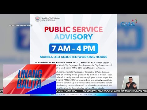 7 AM – 4 PM na bagong working hours sa Metro Manila LGUs, simula na ngayong araw UB