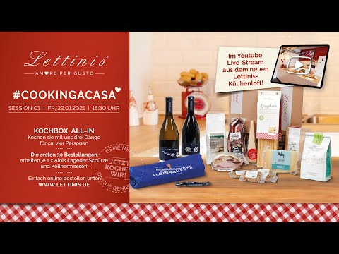 Lettinis # COOKINGACASA Online Tasting Session 03