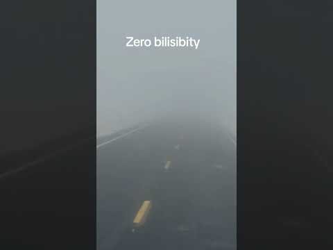 zero visibility 😅 #driving #comedy #music #youtubeshorts #winter #fog #trending #shorts #fun #viral