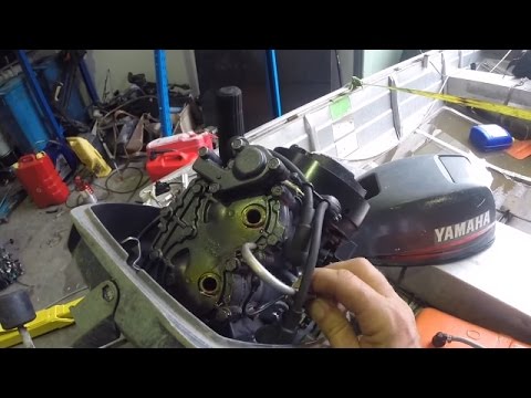 Unseizing a seized outboard motor