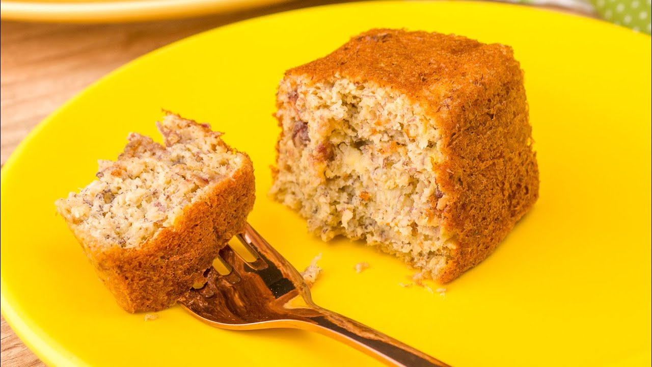 BOLO SEM AÇÚCAR COM BANANA E AVEIA - APENAS 5 INGREDIENTES | Cook'n Enjoy #612