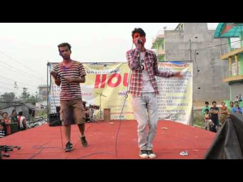 Prince Bhandari Performing Tolai Baschu RAp In Holi Concert