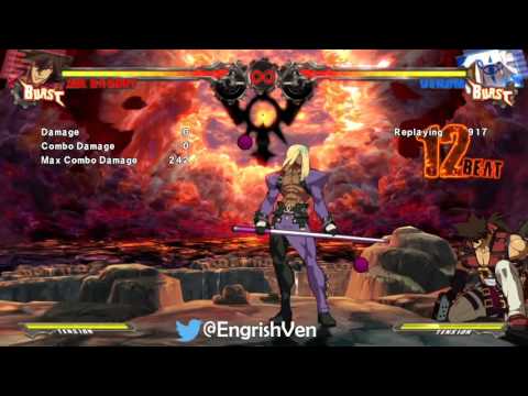 [GGXRD] Venom optimal corner combo (?)