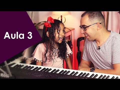 Ensinei minha filha Tocar Teclado | Aula 3