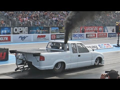 1100HP+ Duramax Diesel Pro Stock S10 at Santa Pod Raceway