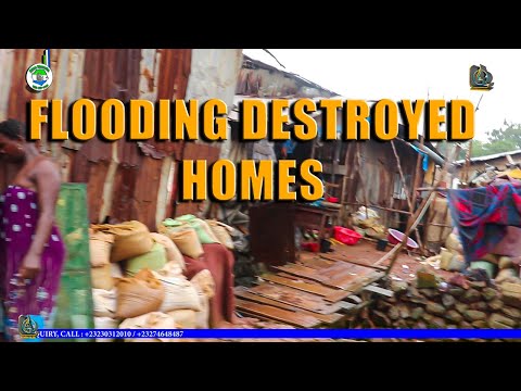 Crab Town Community Flooding Left Citizens Homeless As Homes Are Destroyed|Salone Discoveries August