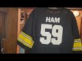 PITTSBURGH STEELERS JACK HAM #59 HOME REPLICA FOOTBALL JERSEY 1980's