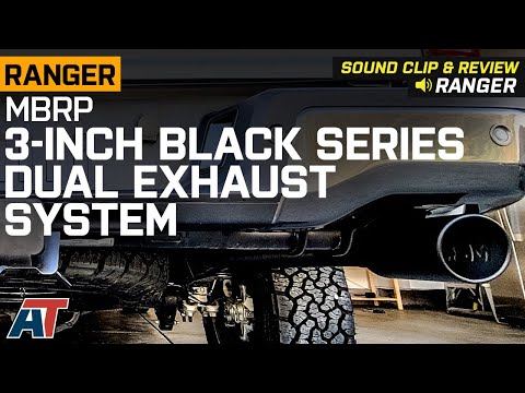 2019-2023 Ranger MBRP 3-Inch Black Series Dual Exhaust System Review & Sound Clip