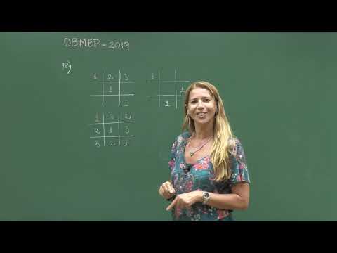 Questão 13 - Provas e Soluções OBMEP 2019 - Nível A - Professora Kity Guedes