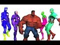 Superheroes Dancing Finger Family Nursery Rhymes Song Spiderman Hulk Flash IronMan Captainamerica