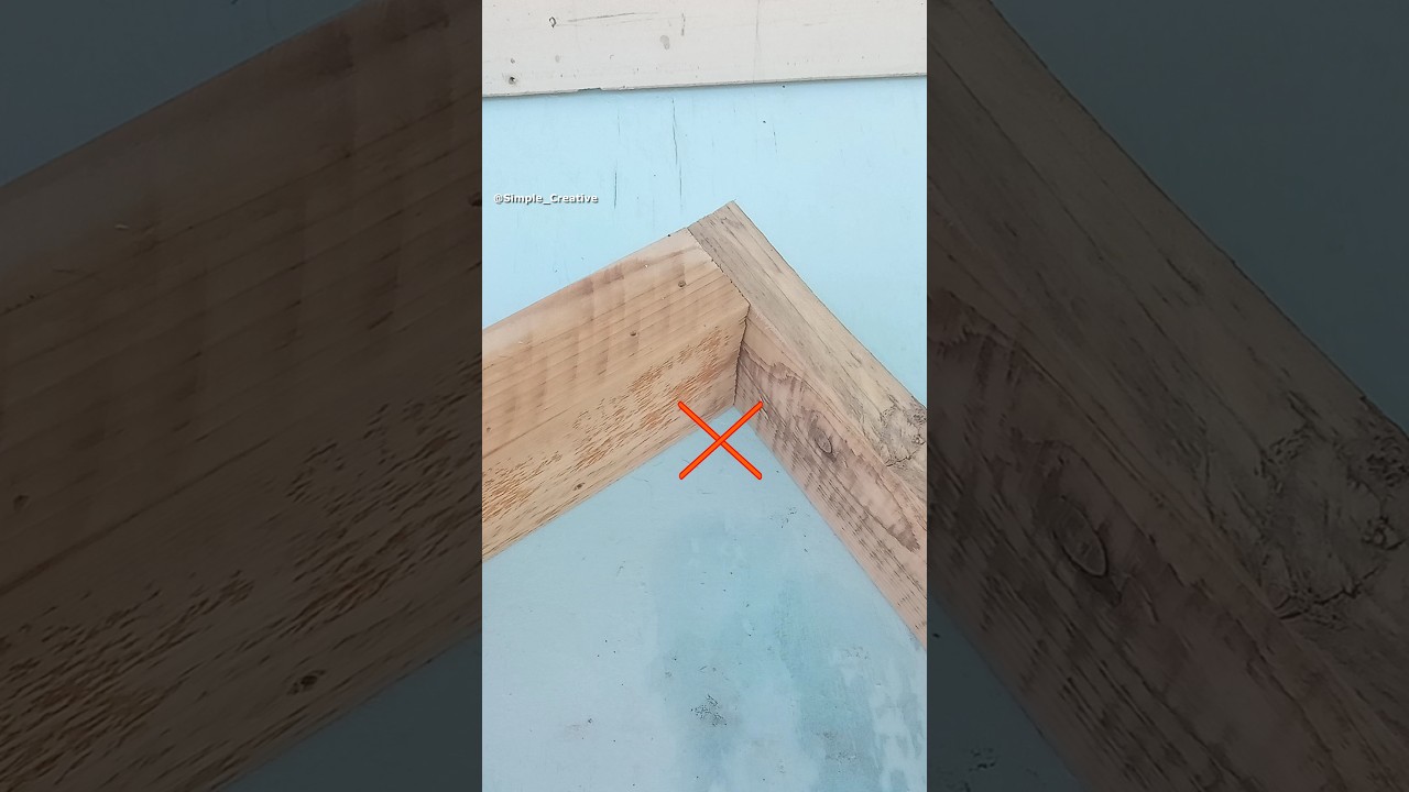 Woodworking tips and tricks! How to make a reliable corner joint for boards of different sizes