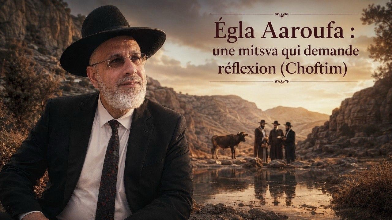 Égla Aaroufa : une mitsva qui demande réflexion (Choftim)