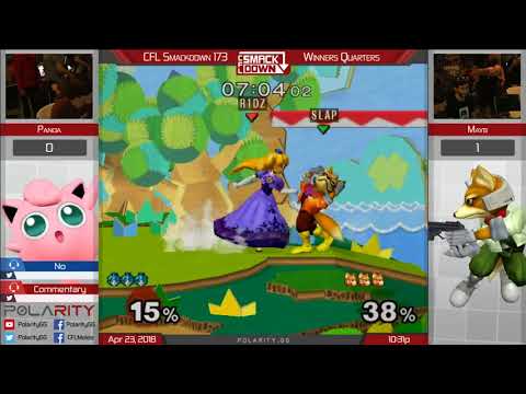 CFL Smackdown 173 Melee - Panda (Fox) vs Mayb (Peach) - Winners Quarters