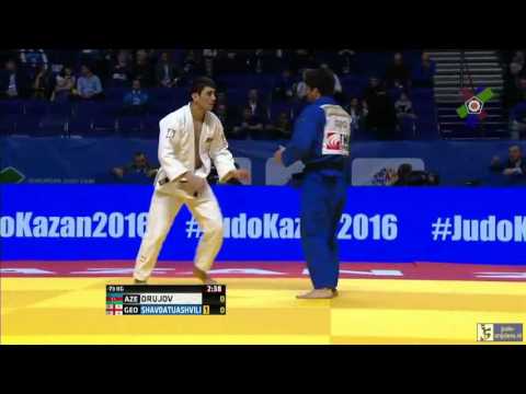 Judo 2016 European Championships Kazan: Orujev (AZE) - Shavdatuashvili (GEO) [-73kg] final