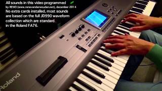 Video thumbnail for Roland FA76 Fantom sound programming with more than 50 pad sounds by REWO_Channel