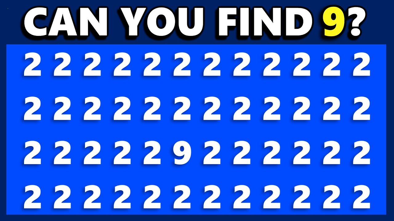 Challenge Your Vision: Spot the Odd Numbers in this Puzzle Quiz!