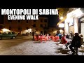 Walking Through An Italian Historical Village Center At Night Montopoli Di Sabina
