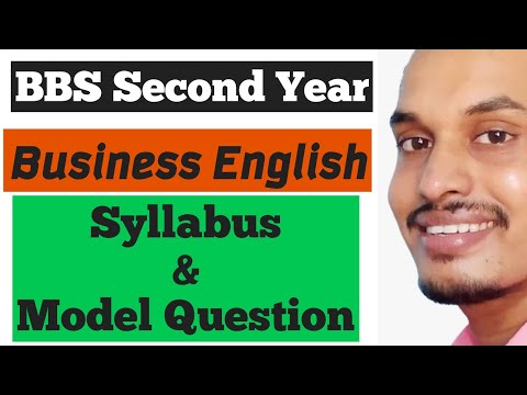 Syllabus & Model Question | BBS Second year | Business English | T.U. | Shyam Sir