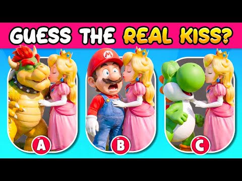 🍄🍑 THE SUPER MARIO GALAXY Movie Character Quiz ~ Guess Who is Real: Mario, Yoshi, Peach, Bowser