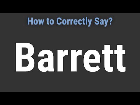 How to Pronounce Name Barrett (Correctly!)