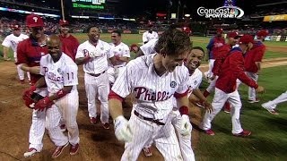 Utley launches a walk-off homer in the 14th