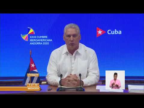 Presidente cubano en Cumbre Iberoamericana