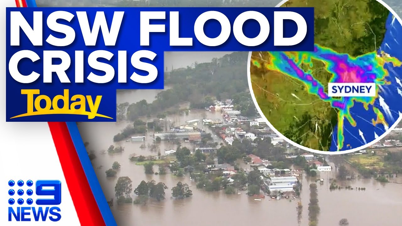 Over 70 flood evacuations in place for Sydney as weather emergency escalates | 9 News Australia
