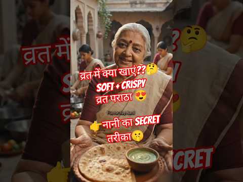 व्रत में क्या खाएं? 😳 नानी का गुप्त साबूदाना पराठा