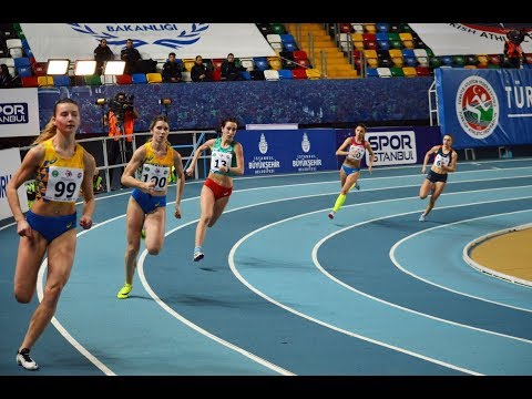 Women's 400m Heat 2, Balkan Indoor U20 Championships, TUR, Istanbul 2019