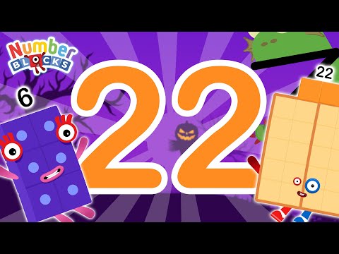 Numberblocks Halloween Magic Run - Numberblocks Adventure 6 to find 22 | Number Counting Fanmade
