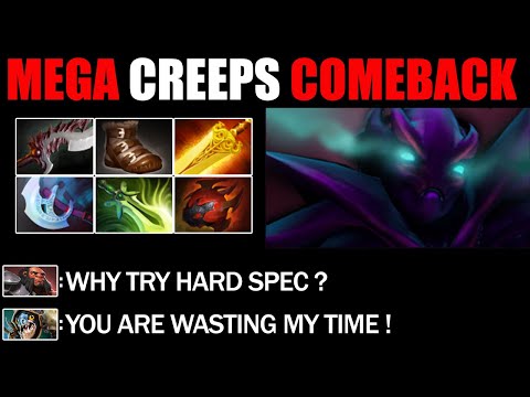 Impossible Mega Creeps Comeback By Radiance Spectre - Epic Battle Fight 7.26c Dota 2