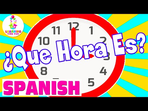 TELLING TIME in SPANISH for KIDS! | EASY Beginner SPANISH Language Learning