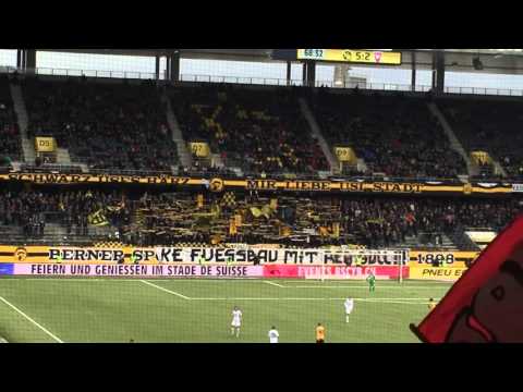 BSC Young Boys Bern Ultras gegen Vaduz - YB vs FC Vaduz 5-4 - RSL - 17/4/16
