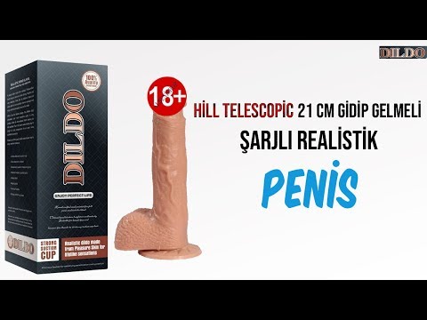 Hill Telescopic 21 cm Gidip Gelmeli Usb ile Şarj edilebilir Realistik Penis