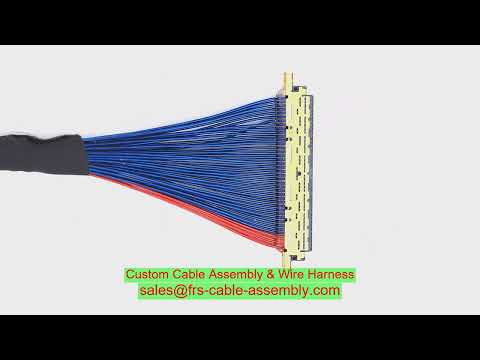 مخصص Micro Coxial 20679-020T-01 Micro Coax Wire Cableine-Ca II 20 Pin Ipex 0.4mm Pitch