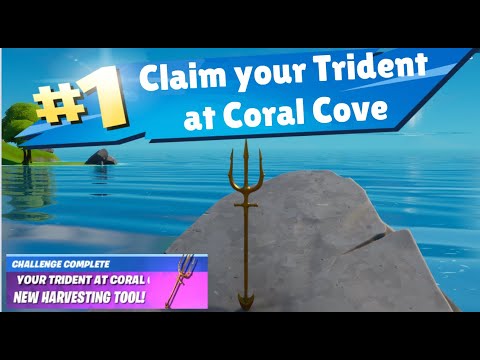 Claim your Trident at Coral Cove Fortnite