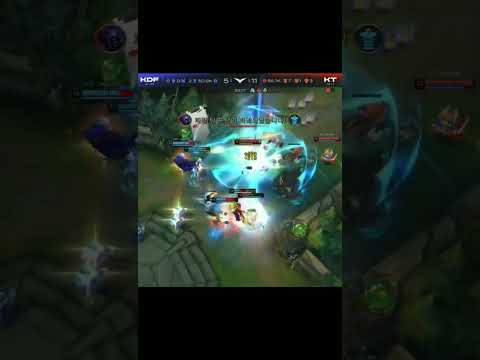 LCK KT Aiming Quadra kill Zeri (KDF vs KT) #leagueoflegends #lck #shorts