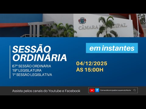 CÂMARA MUNICIPAL DE JUAZEIRO DO NORTE/CE, 04 DE DEZEMBRO DE 2025