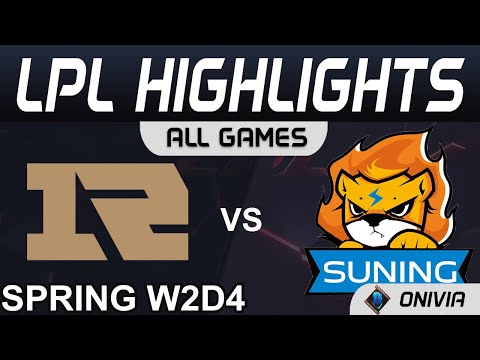 RNG vs SN Highlights ALL GAMES LPL Spring Season 2021 W2D4 Royal Never Give Up vs Suning Onivia