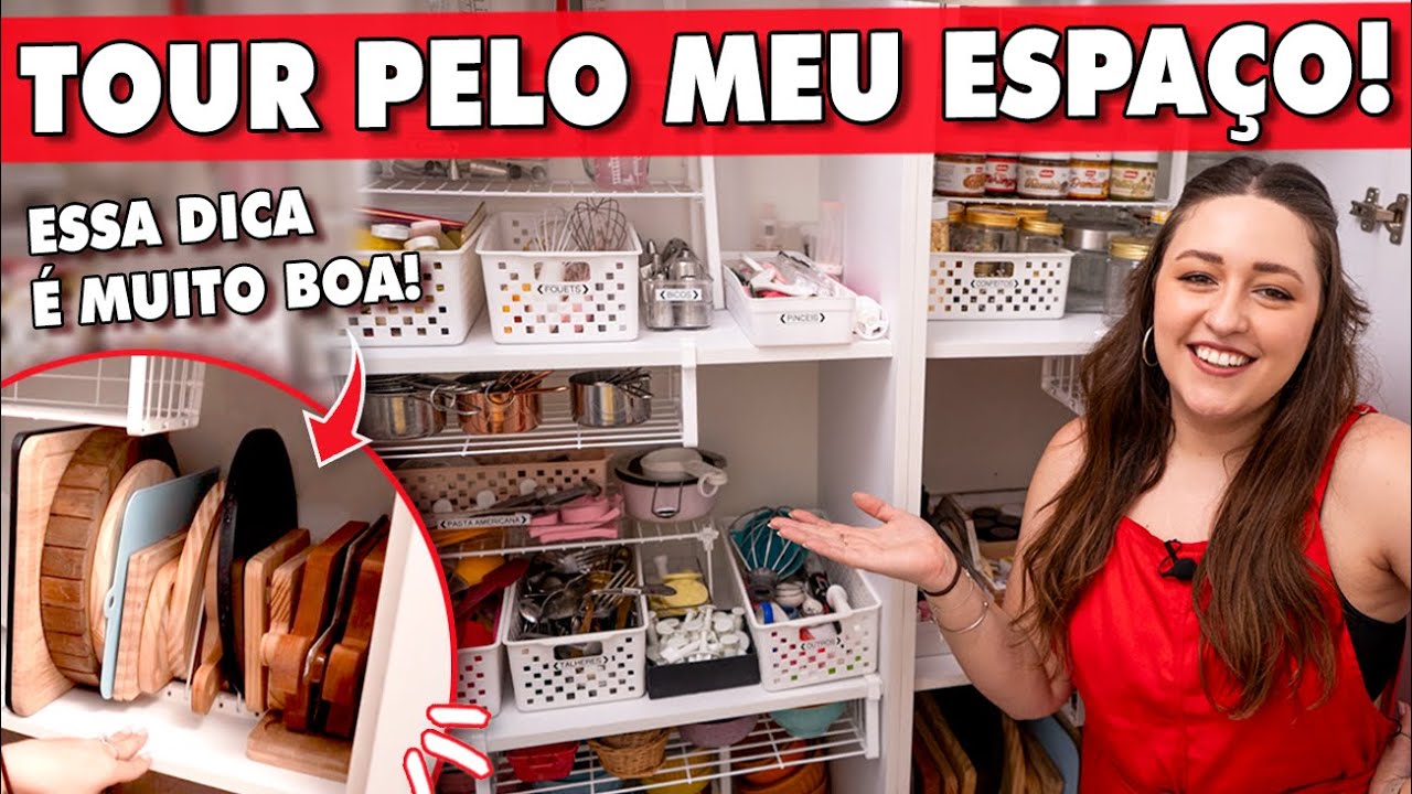 COMO ORGANIZO MEU CANTINHO DE CONFEITARIA? tour pelo meu espaço | Tábata Romero